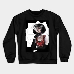 1920's Flapper Girl Crewneck Sweatshirt